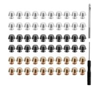 Fegtrtyoa Ensemble de 60 Pieds de Sac à Main en Alliage avec Tournevis et Perforatrice pour la Protection de Votre Sac à Main (à Faire Soi-Même)