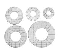 Fegtrtyoa Ensemble de Règles en Acrylique pour Patchwork - 5 Pièces - Outil Multifonction pour la Couture, Le Quilting et Le Matelassage - Gabarits de Mesure pour Vêtements