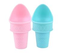 Fegtrtyoa Ensemble D'Outils pour Crème Glacée et Glaces, Cuillère à Crème Glacée, Ensemble de Mini Cuillères Réutilisables, Bonne Prise en Plastique pour la Cuisson des C