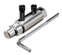 Fegtrtyoa Extracteur de Vis de Valve D'Angle, Outils de Réparation de Filetage, Outil de Retrait de Dent de Glissière de Fil, Réparation de Valve de Conduite D'Eau pour 4/6 Points