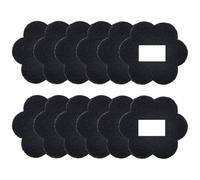 Fegtrtyoa Filtres de Remplacement en Charbon Actif Adhésifs en Forme de Fleur, Paquet de 12, Filtres Absorbants Universels pour Poubelles.