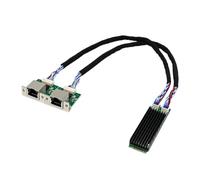 Fegtrtyoa I226-T2 M. 2 B + M ST7465 Grade Industriel 2,5 G Gigabit Ethernet Carte I225V PCIe Dual Electrical Port Network Carte