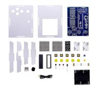 Fegtrtyoa Kit de de Projet de Soudure DIY avec 5 Jeux Classiques Rétro Kit Électronique de Soudure pour la Pratique de la Soudure STEM
