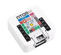 Fegtrtyoa Kit de Développement ATOMS3 Lite ESP32S3 IoT, Intégration AI, Programmation sans Fil pour L'Apprentissage et Le Prototypage