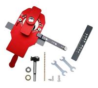 Fegtrtyoa Kit de Localisation de Charnière pour Menuiserie, Perforateur en Alliage D'Aluminium de 35 Mm, Foret, Installation D'Armoire, Projets de Bricolage