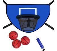 Fegtrtyoa Kit de Panier de Basket-Ball pour Trampoline avec Pompe et Mini Ballon, Fixation de Basket-Ball pour Trampoline pour Enfants et Adultes, Intérieur et Extérieur