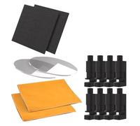 Fegtrtyoa Kit de Soin pour Cartes à Collectionner de 14 Pièces - Comprend un Disque en Acrylique, des Pinces, des Mousses de Protection et des Serviettes de Soin.