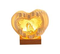 Fegtrtyoa Lampe Sculptée en Trois Dimensions, Cadeau d'anniversaire, Veilleuse Romantique, Ornements, Convient Aux Cadeaux pour Femmes B