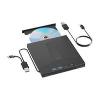 Fegtrtyoa Lecteur Externe Blu Ray 100G, Graveur Optique 7 en 1 BD/CD DVD, Disque de Lecture et D'Écriture pour PC, Ordinateur Portable, Bureau.