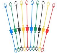 Fegtrtyoa Lot de 10 Bouchons et Bouchons Anti-Poussière Hydrauliques, Couvercle de Raccord, Bouchon Anti-Poussière pour Tuyau Hydraulique pour Raccords à Face Plate de 1/2 Pouce