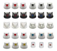 Fegtrtyoa Lot de 30 Embouts de Rechange pour Bombes Aérosol Mâles - Embouts de Rechange pour Bombes Aérosol - Idéal pour la Peinture, le Street Art et le Bricolage