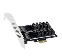 Fegtrtyoa M.2 à PCIe Adapter Carte PCIe X1 / X4 / X8 / X16 Carte de Tableau à Double Disque M2 EXTENDE Card PRÉPADENCE M.2 SSD 2230/42/60/80