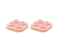 Fegtrtyoa Machine à Boules de Glace Grand 6,5 cm 3D Grande Sphère Ronde Boules Hautes Plateau de Moule en Forme de Glace pour Outils de Bar à Cocktails Whisky Orange