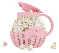 Fegtrtyoa Machine à -Corn Micro-Ondes Snack Popcorn Air Poppers Bol à -Corn de 2,25 litres Accessoires de Cuisine en Borosilicate, Rose