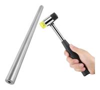 Fegtrtyoa Maillet en Caoutchouc pour et Gabarit de Mesure de Bagues pour Agrandir et Réparer les Bagues, Peut Être Martelé pour Créer un Mandrin à Bagues.