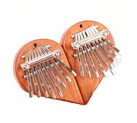 Fegtrtyoa Mini Kalimba 8 Touches Exquis Doigt Pouce Piano, Cadeau pour les Débutants Amateurs de Musique, Pendentif Mignon Amour Facile à Installer et à Utiliser