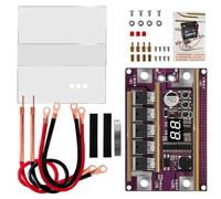 Fegtrtyoa Mini Soudeuse par Points 99 Vitesses Réglable Bricolage Soudeuse par Points Tableau de Commande de Soudeuse par Points avec Boîtier Transparent pour Pâte 18650