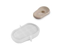 Fegtrtyoa Moules de Plateau de Rangement Ovale, Moules de Plaque de Rangement Faits à la Main, Moules de Fournitures D'Artisanat, Moulages S