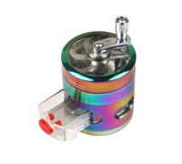 Fegtrtyoa Moulin à Poivre Manuel à Manivelle, Couvercle Transparent, Épaisseur Réglable, Broyeur à Condiments