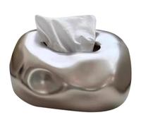 Fegtrtyoa Nordic Ceramic Tissue Box Advanced Napkin Holder Living Room Dining Table Silvery