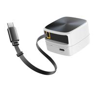 Fegtrtyoa Nouvelle Rallonge GaN 35 W à Charge, Pliable et Portable, de Type C, pour Smartphone, Tablette et Ordinateur Portable (Blanche).