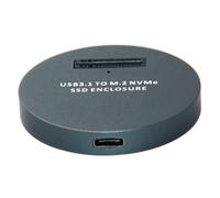 Fegtrtyoa NVME Externe SSD à USB-USB-C Station D'Amarrage, M. 2 PCI-E NVME à USB-C Adaptateur de Lecteur pour M. 2 (Clé M) SSD