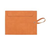 Fegtrtyoa Organisateur de Montres, Étui de Voyage en Cuir PU pour Montres, Organisateur de Bracelets de Montres, Sac de Rangement Portable pour Bracelets de Montres, Orange.