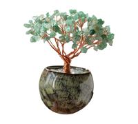 Fegtrtyoa Ornement de Cadeau 1PC Base de Bol en Cristal Naturel Citrine Quartz Décoration Intérieure Décoration de Bureau pour la Famille et Les Amis C