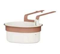 Fegtrtyoa Panier à Déchets Suspendu pour Évier de Cuisine, Couvercle Inférieur Amovible et Ouvrable, Filtre à Déchets Multifonctionnel, Blanc
