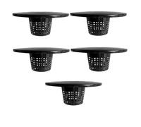 Fegtrtyoa Panier à Lèvres à Lèvres Large 5pack LIDS DWC PAILLES pour 5 et 3,5 Gallons pour DWC, Pots Nets pour L'Hydroponie