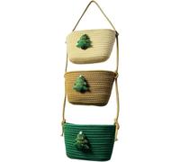 Fegtrtyoa Panier de Rangement Suspendu Boho pour Cuisine, Dortoir D'Appartement, Organisateur de Chambre à Coucher Au-Dessus du Panier de Porte