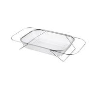 Fegtrtyoa Panier de Vidange Rétractable en Acier Inoxydable, Poignées Ovales, Passoire, Évier, Égouttoir à Légumes, Panier de Rangement pour XL