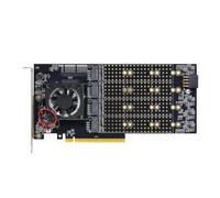 Fegtrtyoa PCIE 3.0 à M.2 NVME Card D'Extension à 8 Disques 8 Disque M.2 NVME Card D'Extension PLX 8749 Drive Gratuit