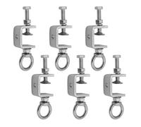 Fegtrtyoa Pince en C de 1 "25 mm en Acier Inoxydable 6 PCS Pince de Poutre avec Anneau de Vis M8, en I-Clamps U