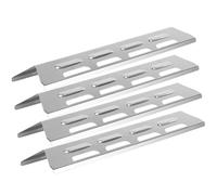 Fegtrtyoa Plaque de Chaleur en Acier Inoxydable 4 Pièces Accessoires de Grill et de Four Couverture de Déflecteur de Heat Tenser Accessoire de Four