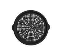 Fegtrtyoa Plaque de Cuisson pour Pizza, Plateau en Silicone Antiadhésif Polyvalent pour Cuisine, Barbecue et Utilisation Lors de Fêtes, Noir.