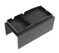 Fegtrtyoa Plateau D'Accoudoir de Canapé, Table Portable pour Accoudoir de Canapé, Porte-Gobelet de Canapé, Rangement de en Gel de Silice pour Collations, Noir