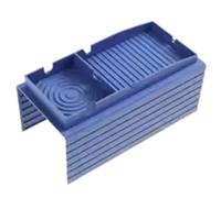 Fegtrtyoa Plateau D'Accoudoir, Plateau de Canapé Portable, Canapé en Gel de Silice pour Collations, Porte-Gobelet de Canapé, Porte-Boisson de Canapé, pour Collations, Bleu