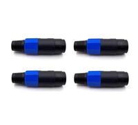 Fegtrtyoa Plux D'Adaptateur de Haut-Parleur Audio Professionnel 4pcs XLR Connecteur 4pin Socket Féminin Connecteur Connecteur Compatible