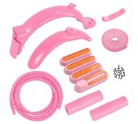 Fegtrtyoa PoignéE de Guidon de Bande Anti-Collision de Tube de Ligne de Garde-Boue de Scooter éLectrique pour PièCes de Scooter M365 Pro 2, Rose