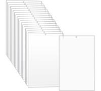 Fegtrtyoa Porte-Bons de Travail 6 X 9 Pouces, Porte-Bons de Magasin, Pochettes Effaçables à Sec, Pochettes en Plastique pour Bons de Travail, pour la Salle de Classe et