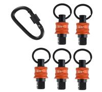 Fegtrtyoa Porte-Clés Porte-Douilles 5 Pièces - Organiseur de Douilles 3/8" avec Fixation et Clip pour Clé à Chocs et Accessoires de Boîte à Outils