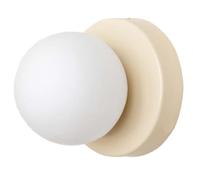 Fegtrtyoa pour Chambre, Étude, Couloir, Escalier, Allée, Entrée, Lampe Murale en Verre LED Nordique, Applique Minimaliste, Luminaires Beige.