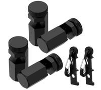 Fegtrtyoa Pour Encadrer les Jauges D'Escalier Carré 4 Pcs, Hautes Jauges en Aluminium avec Support et Crochet, Outil pour la Menuiserie de Scie Circulaire