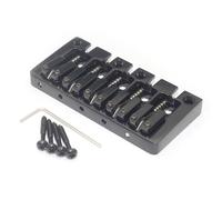 Fegtrtyoa Prime de Basse à 5 Cordes Espacement des Cordes de Selle Bascule 16,5 mm de Fond à Travers le Pont Fixe de Basse Noir