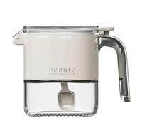 Fegtrtyoa Récipient en Verre avec Couvercle et Cuillère Boîte Hermétique pour Sel, Poivre, Poudre Boîtes de Rangement pour Garde-Manger de Cuisine Saisons A