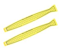 Fegtrtyoa Règle de Pêche Pliante, Planche de Mesure de Poisson, 2 Pièces, Règle de Mesure pour Bateau, Kayak, Outil pour Crabe.