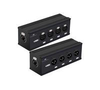 Fegtrtyoa RJ45 CAT5 pour Scène en Direct, Éclairage Audio/sur Prolongateur de Câble Réseau 4 Canaux Connecteur XLR 3 Broches pour Studio D'Enregistrement Audio.