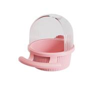 Fegtrtyoa Suspension à Cage D'Oiseau Suspendu Bol Mangeur de Perroquet Semi-Fermé Mangeur de Perruche Boîte D'Oiseau Récipient D'Oiseau