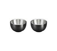 Fegtrtyoa Tasse à Saké en Acier Inoxydable de 45 ML, Double Couche, Mini Tasse à Vin Blanc pour Tasses à Thé et à Eau, Ustensiles de Cuisine de Style Industriel, B